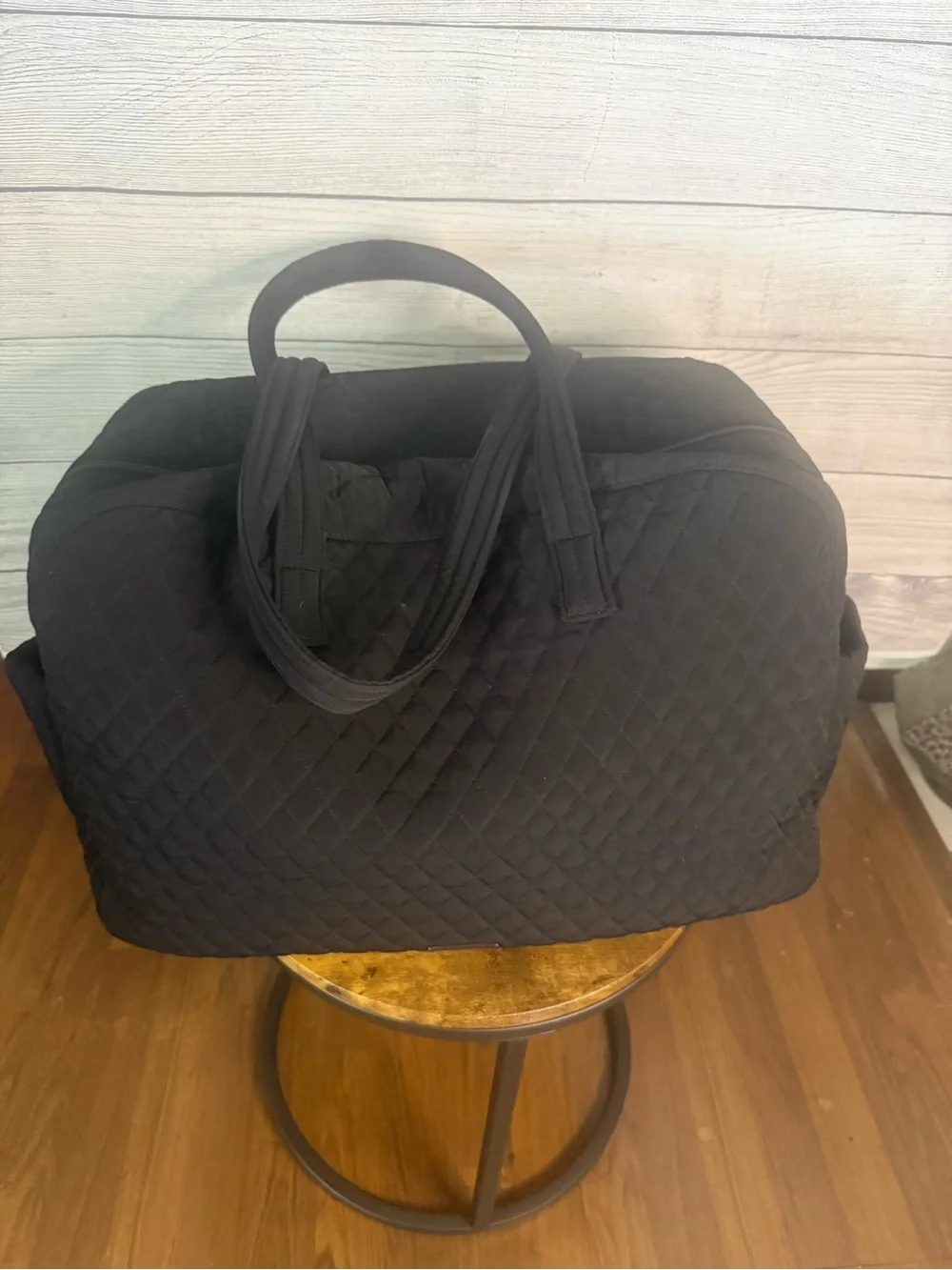 Vera Bradley Black Quilted Travel Weekender